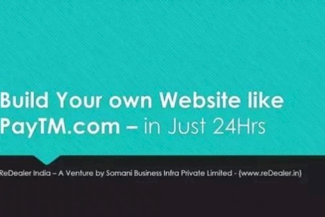 Create Your website like PayTM