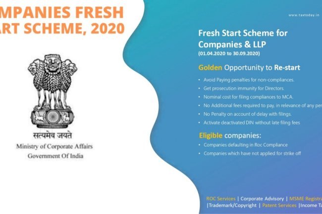 Practical Aspects of Company Fresh Start Scheme 2020