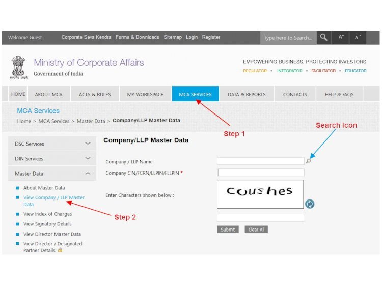 Find Company Information - MCA Master Data API